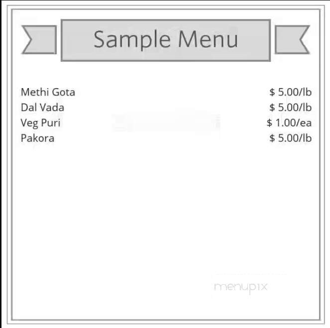 Sai-Lila Khaman Dhokla House - Scarborough, ON menu_pic