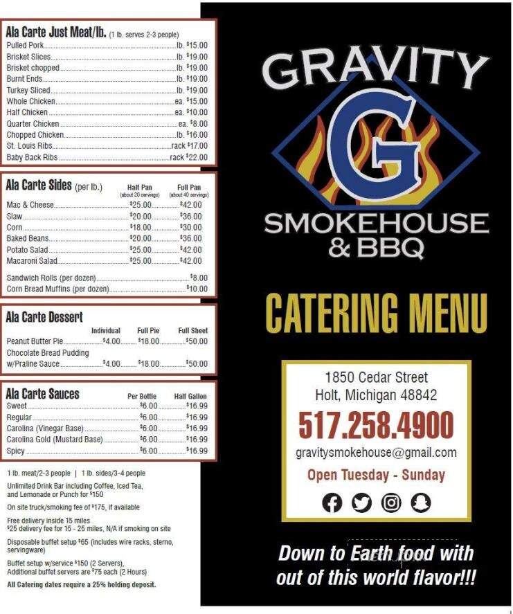Gravity Smokehouse & BBQ - Holt, MI