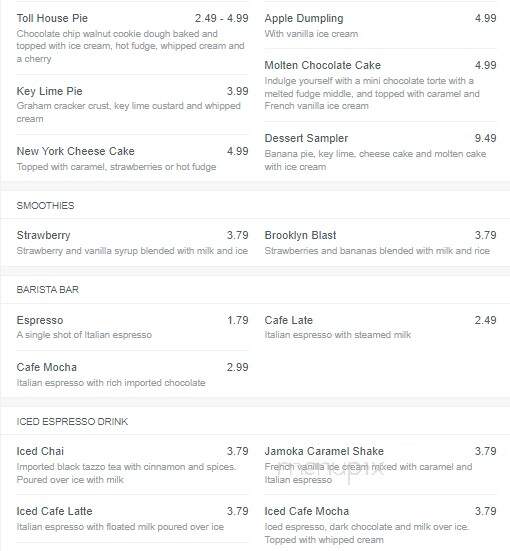Colby's Fine Food & Spirits - Owensboro, KY menu_pic