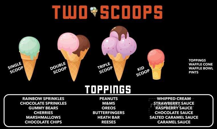 Two Scoops Rock Hill - Rock Hill, SC menu_pic