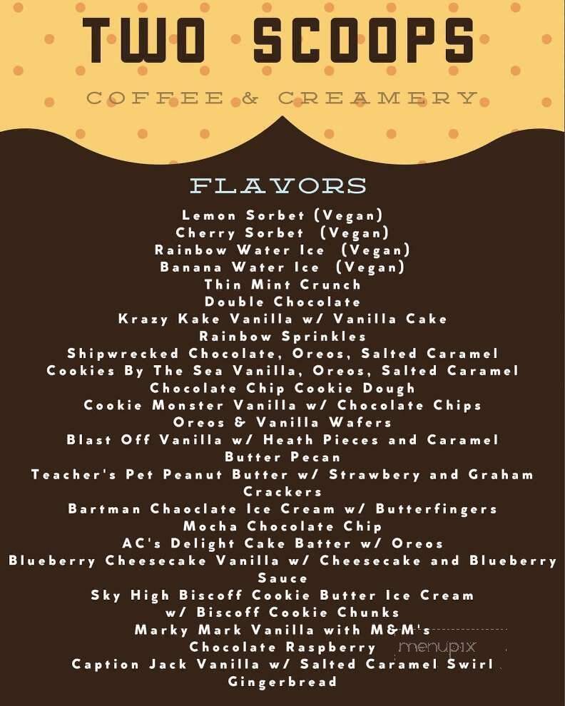 Two Scoops Rock Hill - Rock Hill, SC menu_pic