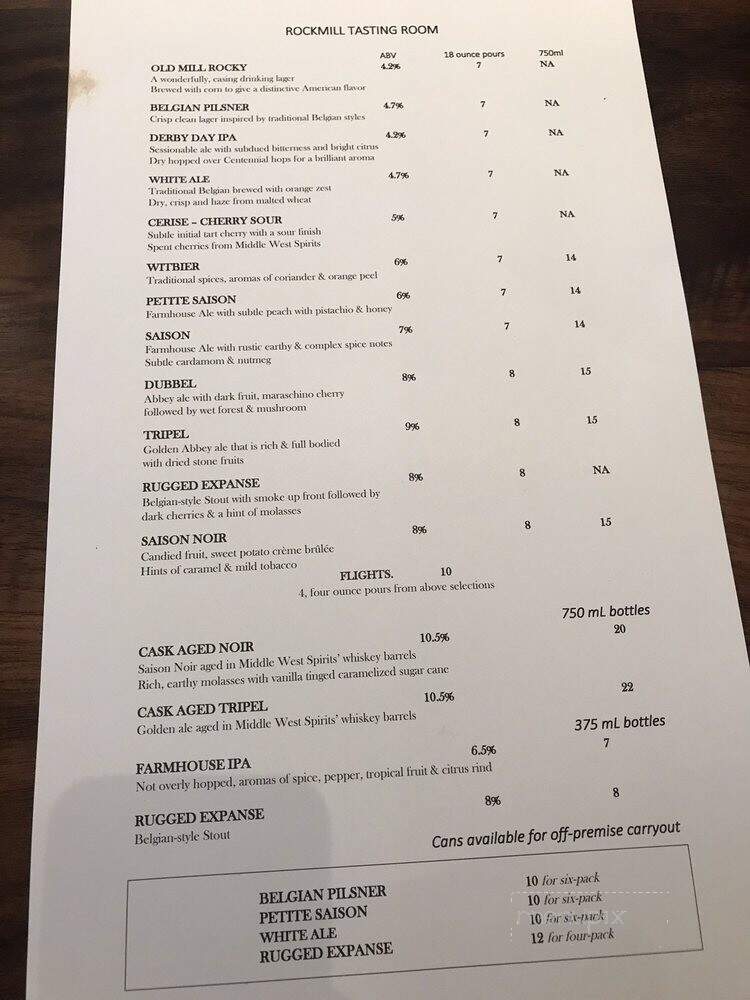 Rockmill Brewery - Lancaster, OH