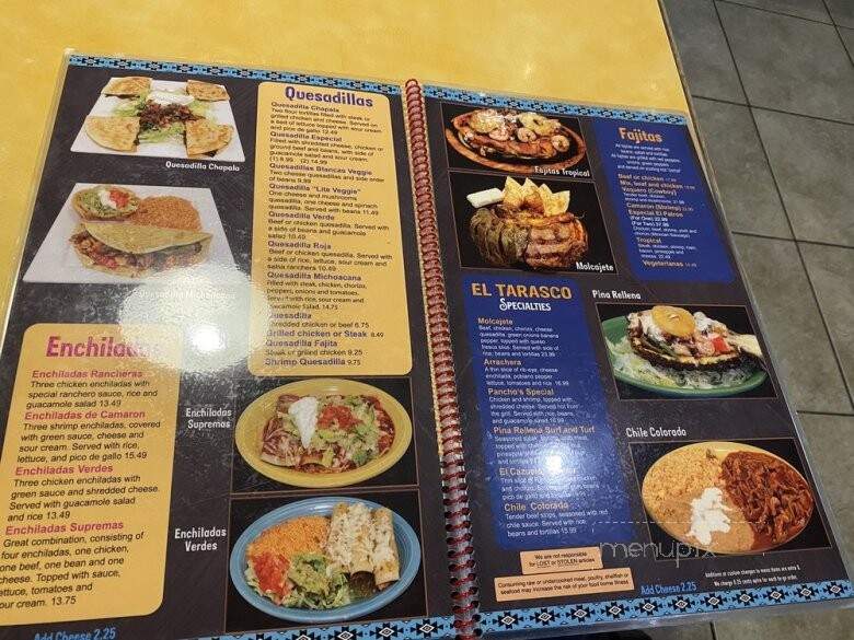 El Tarasco - Cape Coral, FL menu_pic