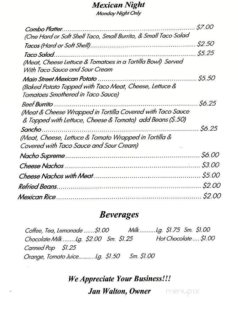 Main Street Bar & Grill - Greenfield, MA menu_pic