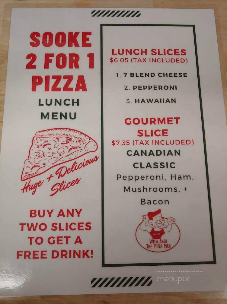 Sooke 2 for 1 Pizza - Sooke, BC