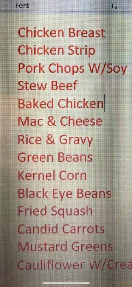 Steakhouse Cafeteria - Walhalla, SC menu_pic