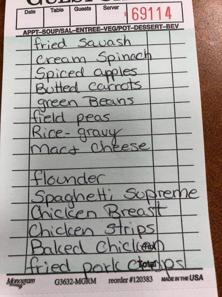 Steakhouse Cafeteria - Walhalla, SC menu_pic