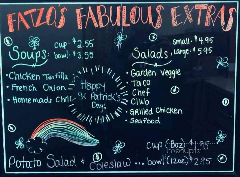 Fatzo's Sub & Pizza Shop - Two Rivers, WI menu_pic