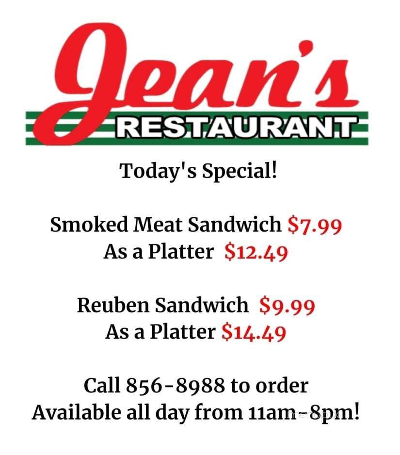 Jean's Restaurant - Moncton, NB