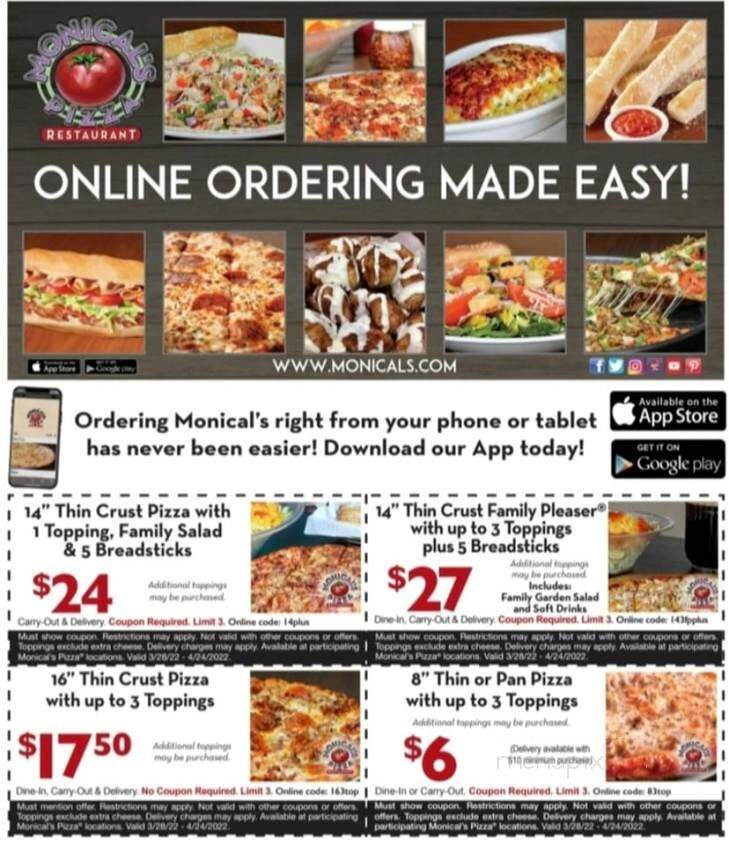 Monical's Pizza of Sycamore Terrace - Terre Haute, IN menu_pic