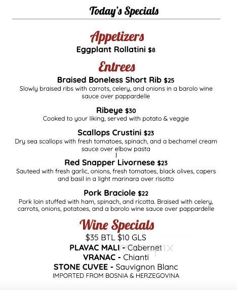 Rudy's Little Italy - Rocky Hill, CT menu_pic