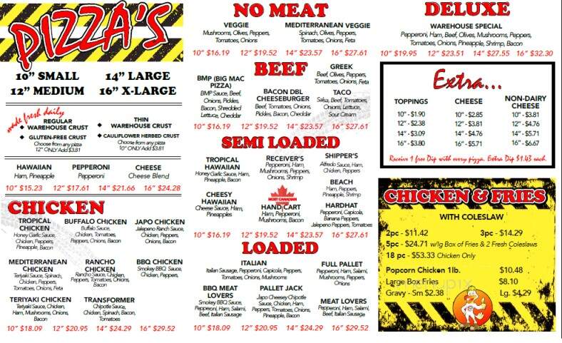 Warehouse Pizza - Creston, BC menu_pic