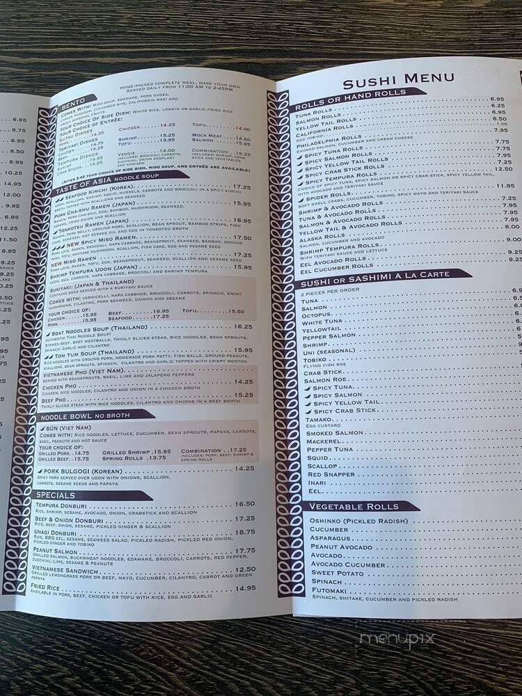 Hana Japanese Restaurant - Merrimack, NH menu_pic