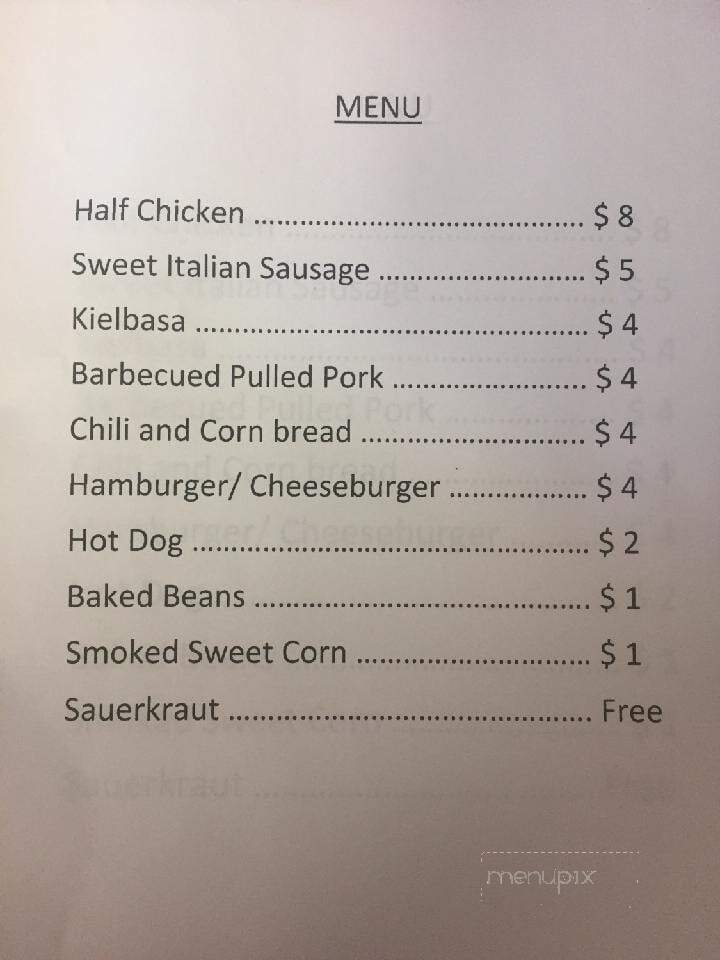 Country Custard Cottage - Sutersville, PA menu_pic