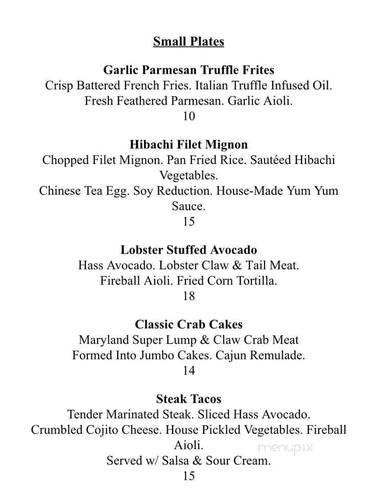Camille's Prime - Mount Pleasant, MI menu_pic