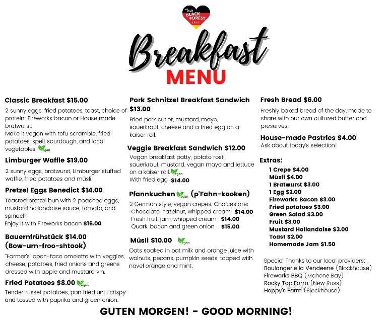 Old Black Forest Cafe - Lunenburg, NS