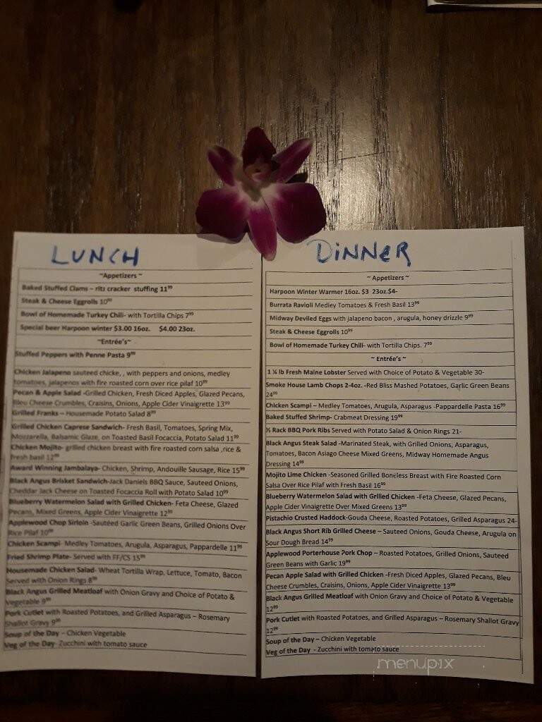 Midway Restaurant - Dedham, MA menu_pic