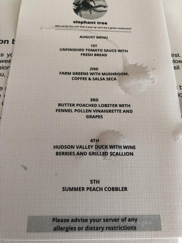 Monteverde Restaurant - Cortlandt Manor, NY menu_pic