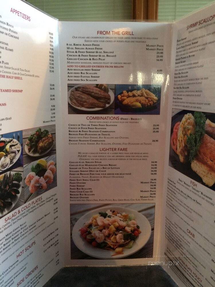 Sanitary Fish Market & Restaurant - Morehead City, NC menu_pic