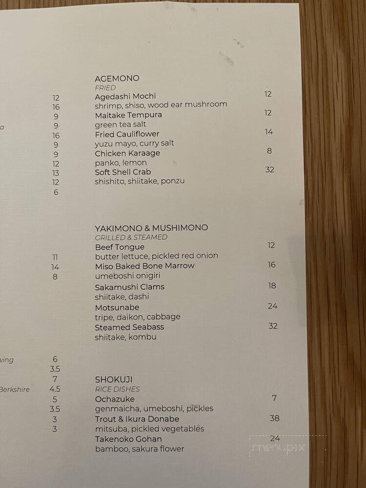 N Soto - Los Angeles, CA menu_pic