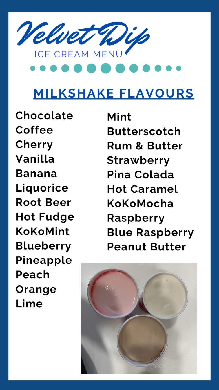 Velvet Dip - Brandon, MB menu_pic