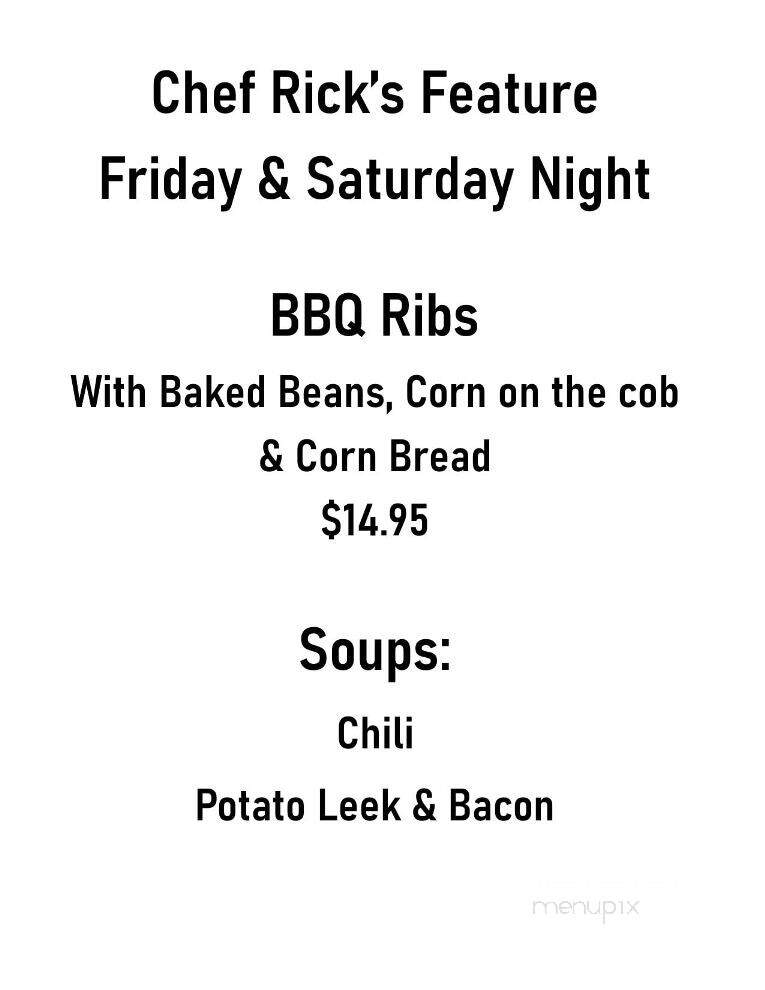 Hotel Conneaut - Conneaut Lake, PA menu_pic