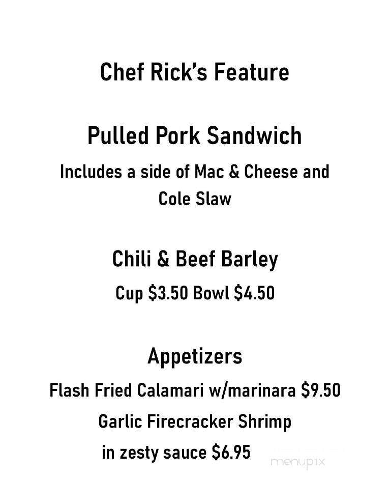 Hotel Conneaut - Conneaut Lake, PA menu_pic