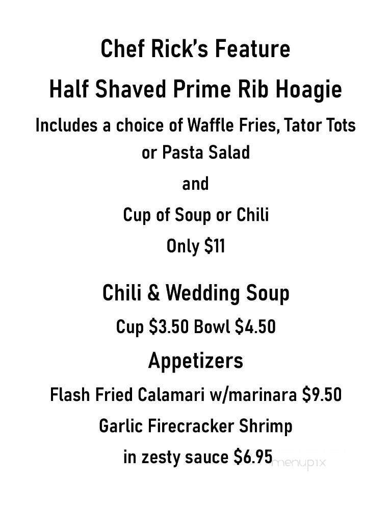 Hotel Conneaut - Conneaut Lake, PA menu_pic