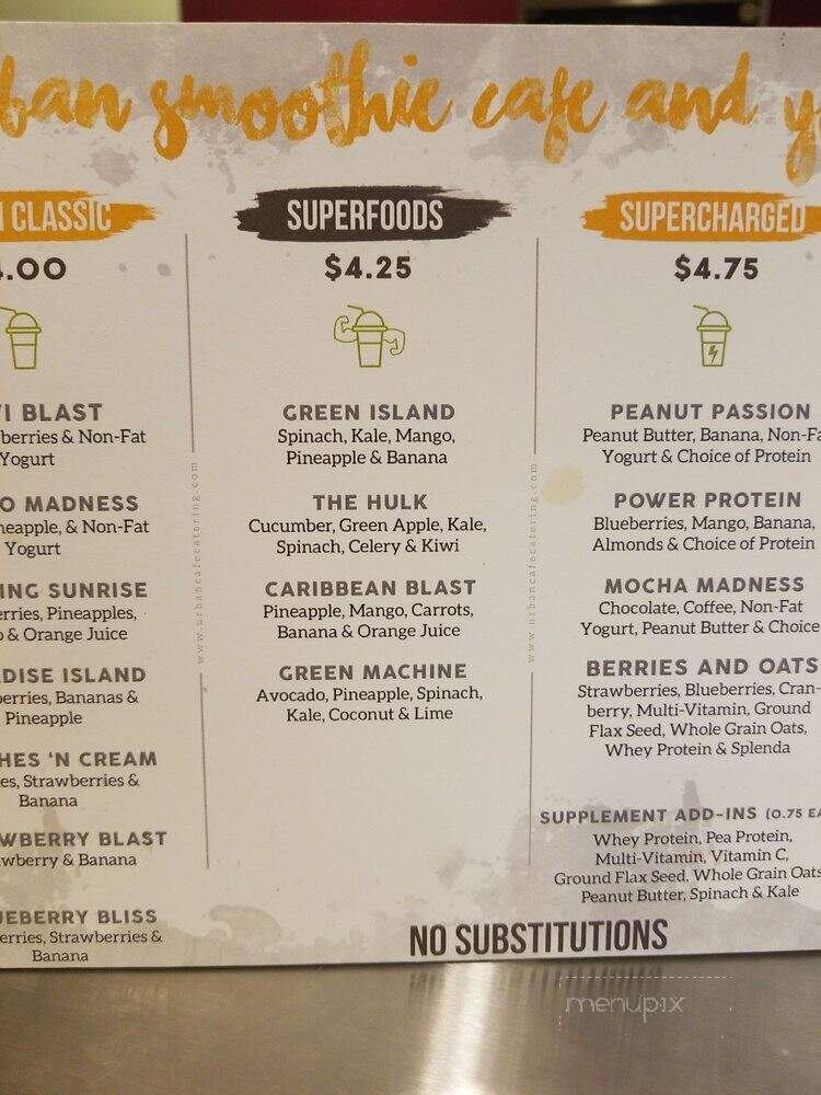 Urban Cafe - Wilmington, DE menu_pic