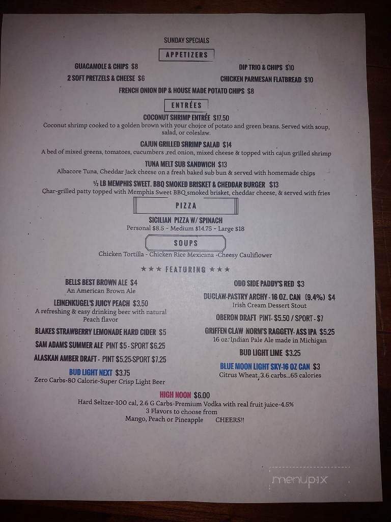 Anita's Place - Marine City, MI menu_pic
