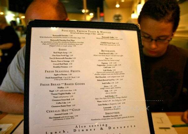 Helen's Restaurant - Concord, MA menu_pic