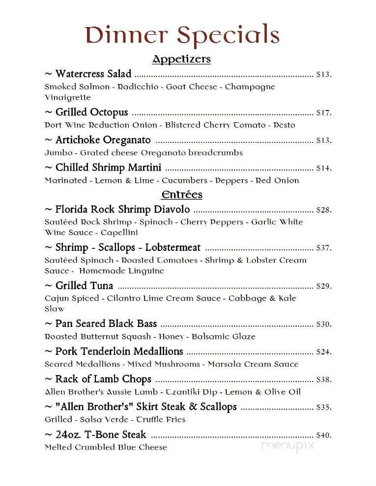 Biagio's Ristorante - Paramus, NJ menu_pic