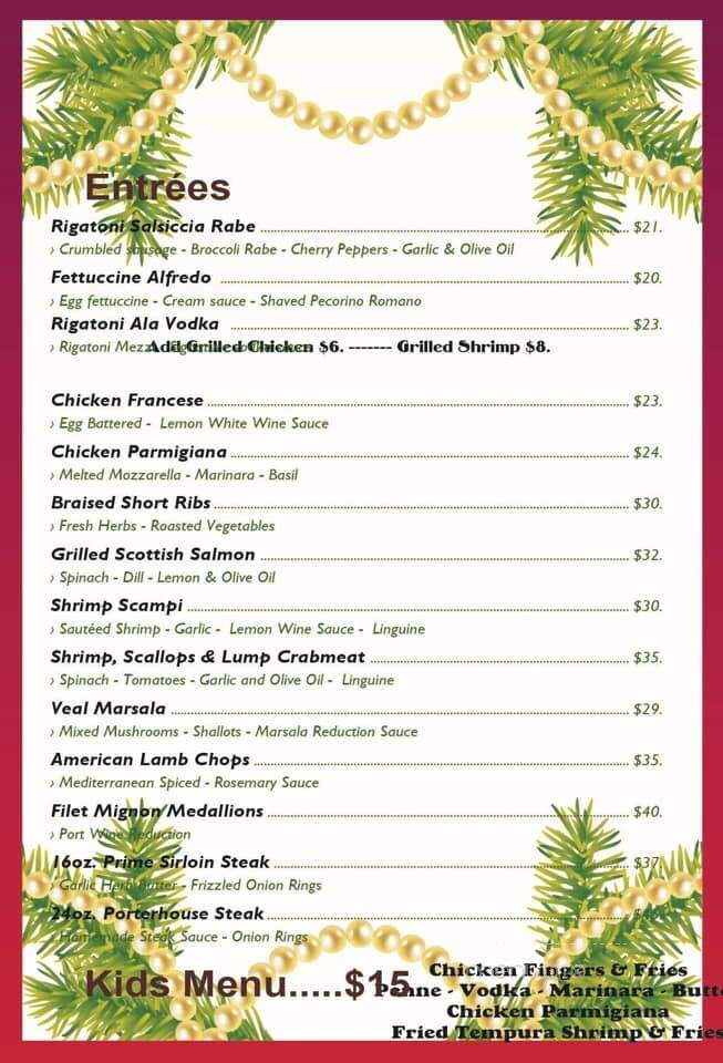 Biagio's Ristorante - Paramus, NJ menu_pic