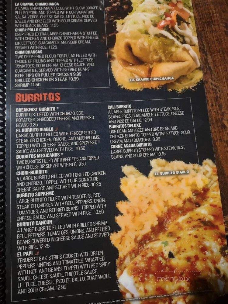 El Cerro Grande - Jacksonville, NC menu_pic