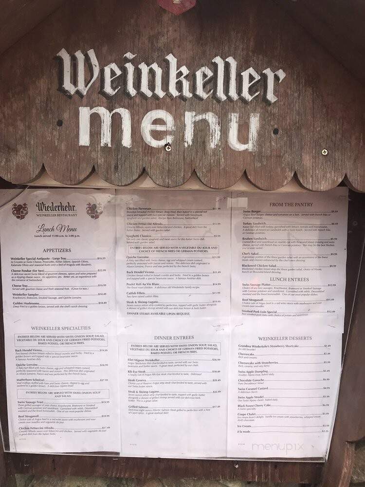 Wiederkehr Wine Cellars - Altus, AR menu_pic
