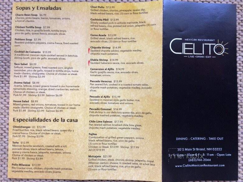Cielito Mexican Restaurant - Bristol, NH