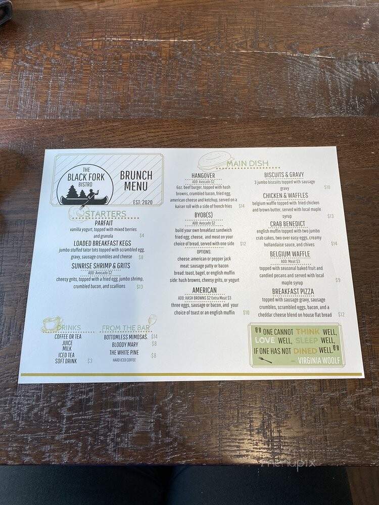 Black Fork Bistro - Loudonville, OH menu_pic