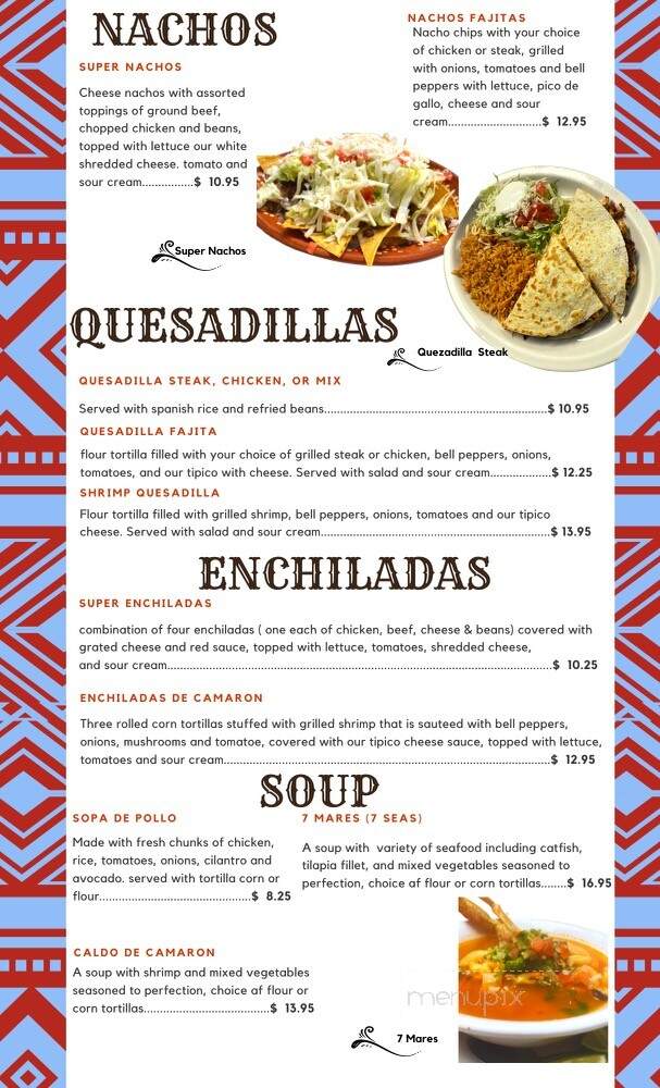 La Patrona Mexican Restaurant - Huron, SD menu_pic