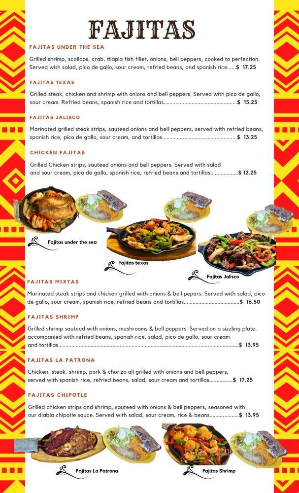 La Patrona Mexican Restaurant - Huron, SD menu_pic