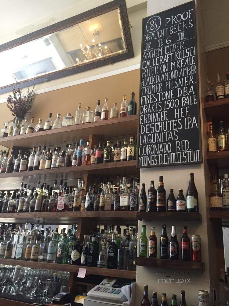 83 Proof - San Francisco, CA menu_pic