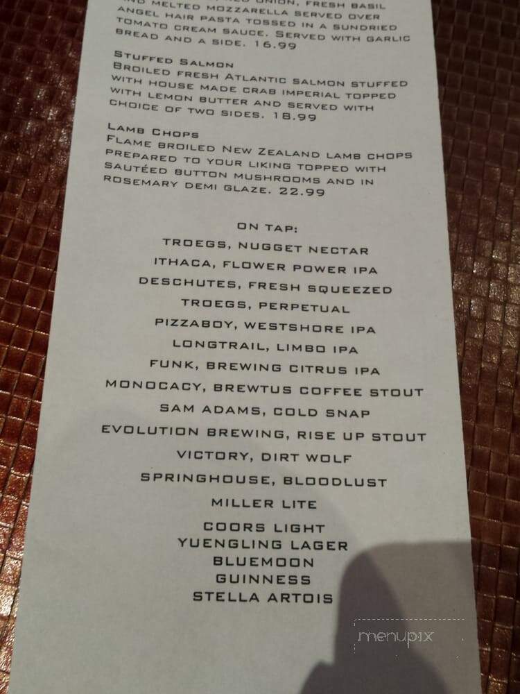 Crimson American Grill - York, PA menu_pic