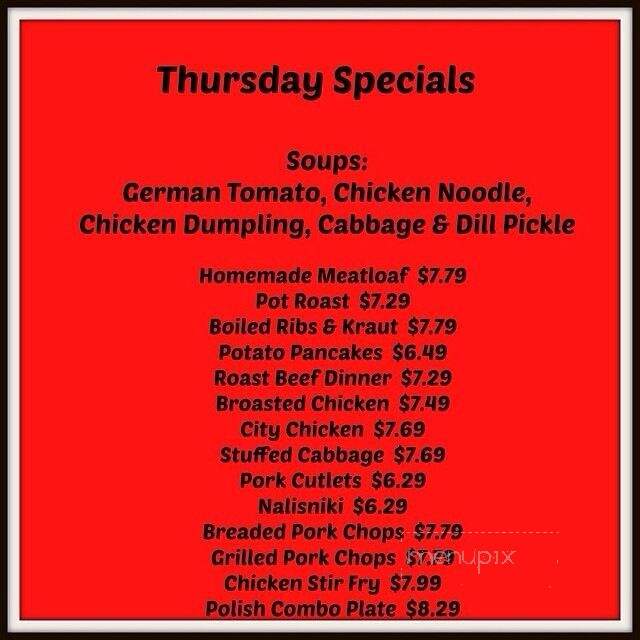 Steve's Family Dining II - Livonia, MI menu_pic