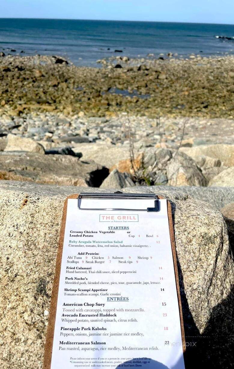 Fairview Inn - Marshfield, MA menu_pic