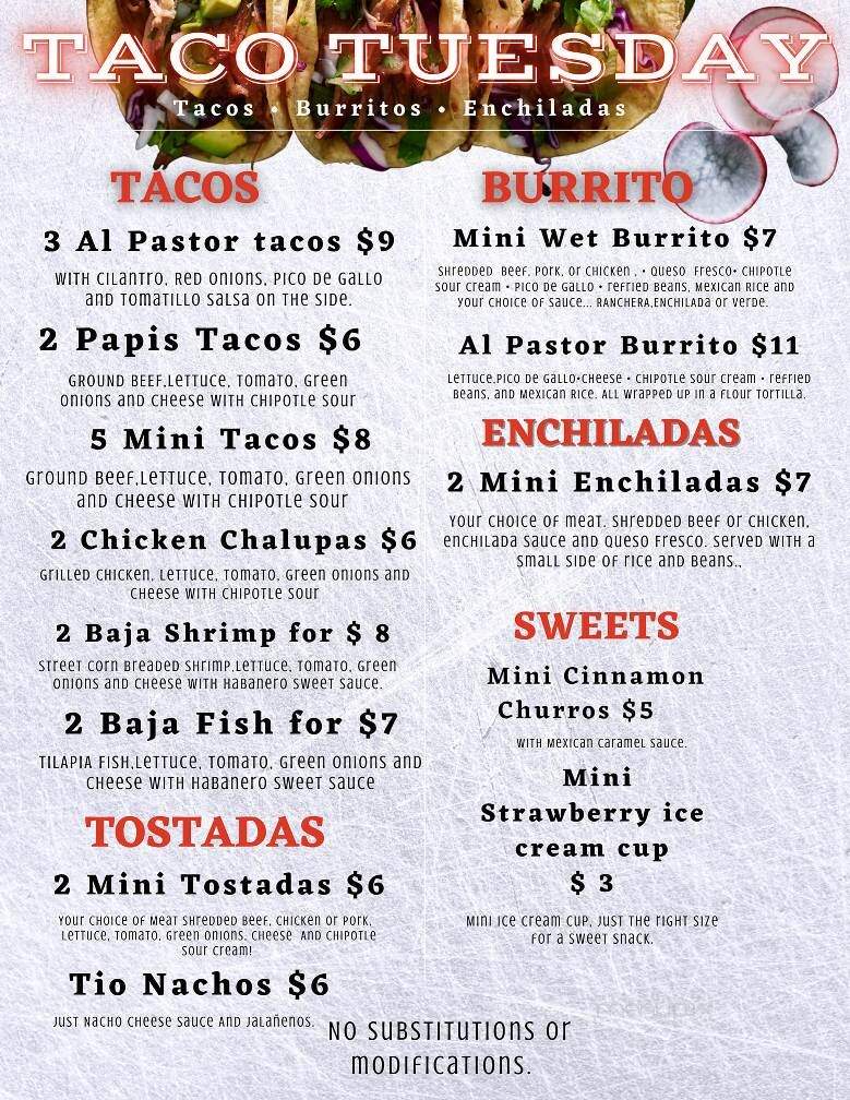 Mi Casa - Juneau, AK menu_pic