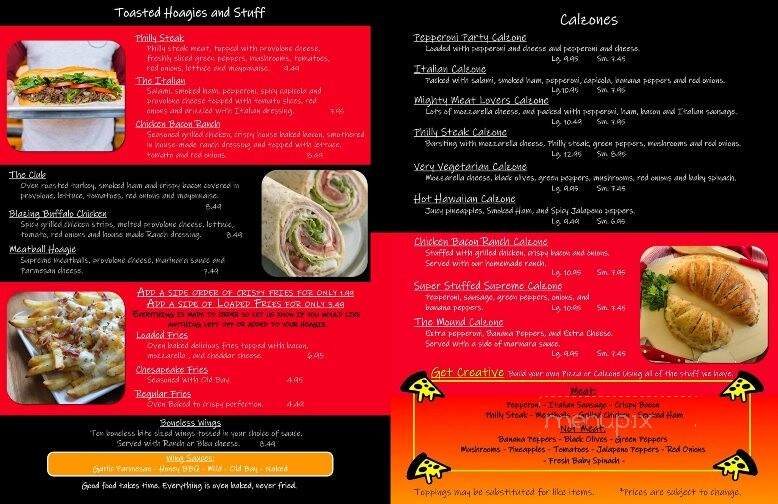 Nana's Pizza and Pie - Moundsville, WV menu_pic