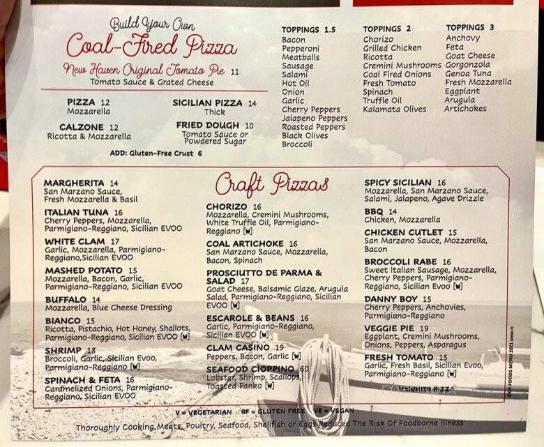 Sicily Coal Fired Pizza - Middletown, CT menu_pic
