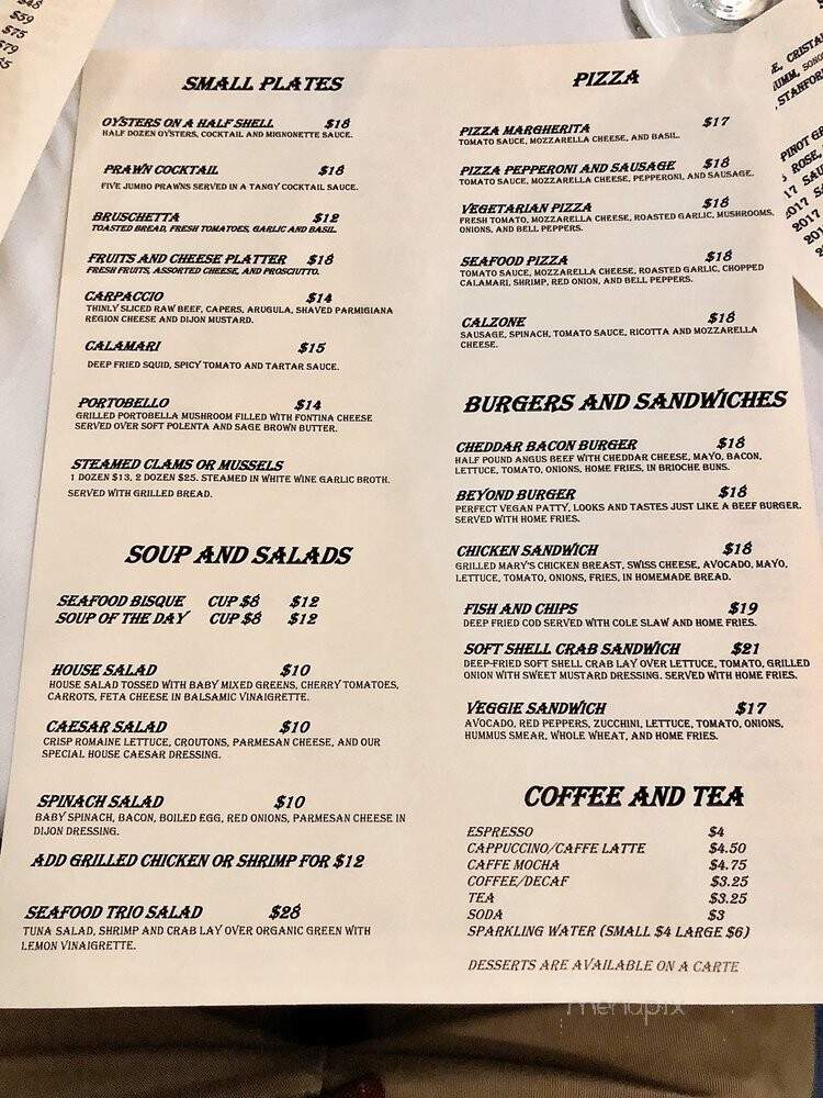 Lara's Fine Dining - Richmond, CA menu_pic