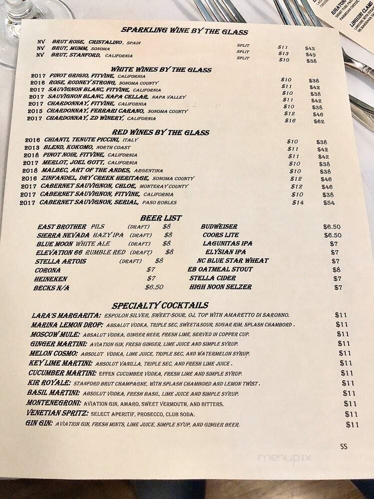 Lara's Fine Dining - Richmond, CA menu_pic