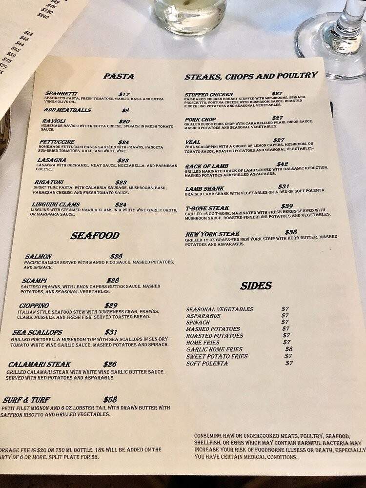 Lara's Fine Dining - Richmond, CA menu_pic