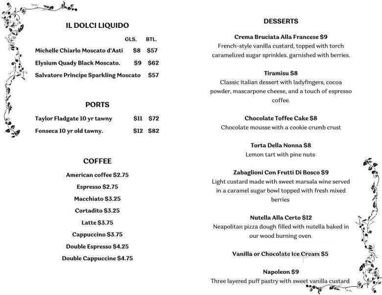 Certo Risto & Pizza - West Miami, FL menu_pic